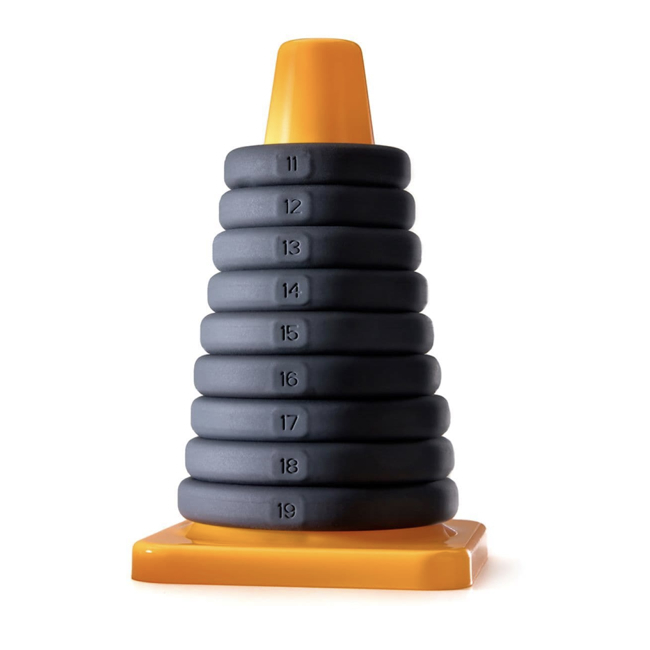 Perfect Fit PLAY ZONE Kit : 9 Cock Rings & Storage Cone | Silicone